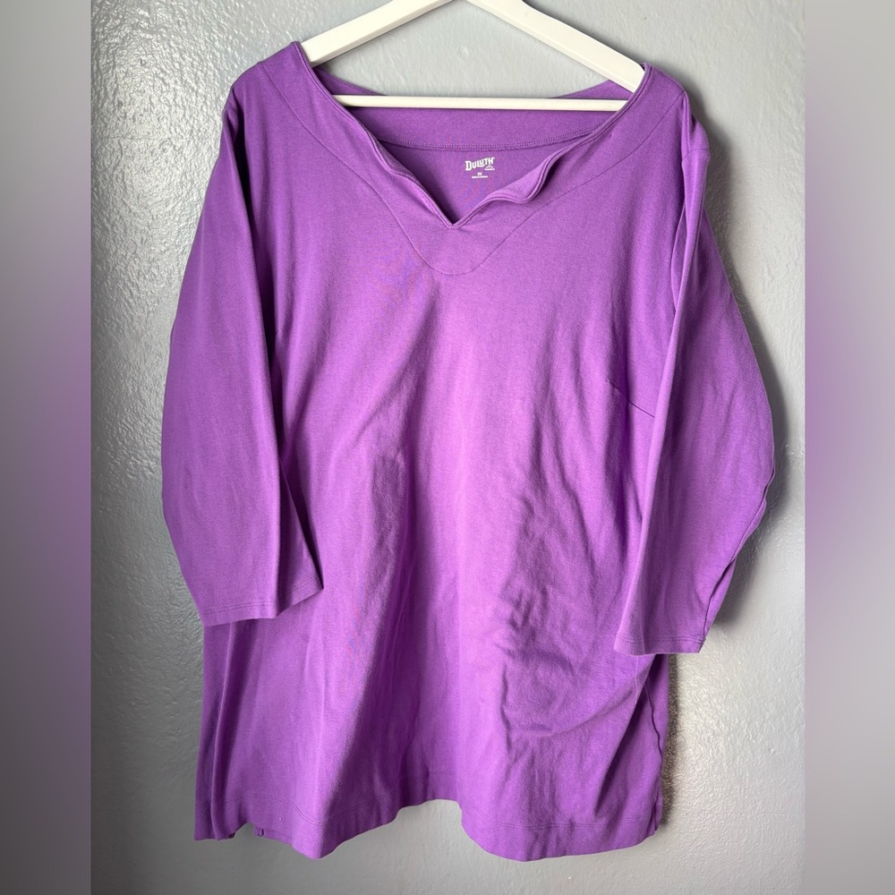 Duluth Trading Women's Plus Longtail T‎ Tunic plus size 2X.